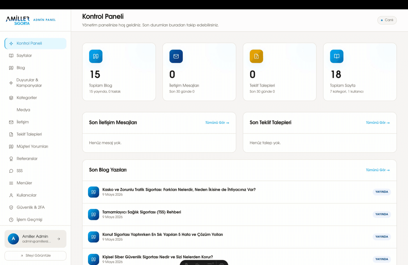 Admin Panel